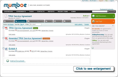Documents Tab Makeover and New Functionality